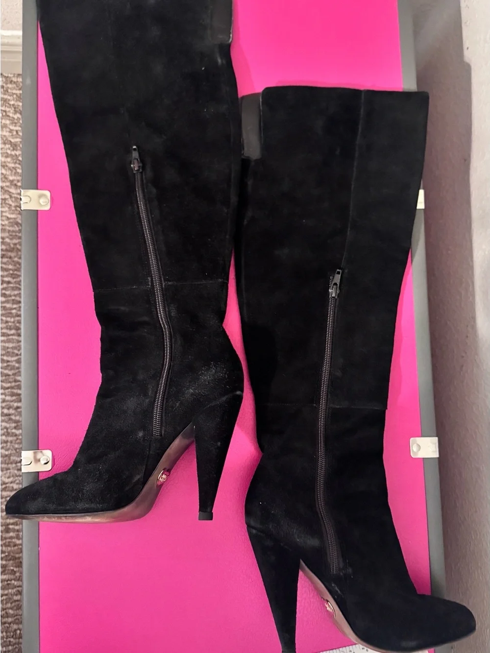 Betsey Johnson Lace-Up Suede Boots